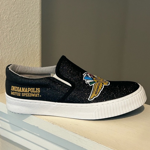 FOCO Indianapolis Speedway  "Low Top Sneakers"Slip On Shoes Womens Sz 6 NEW - Picture 2 of 9